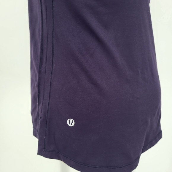 Lululemon Push Ur Limits Cross Tank Top Deep Zinfandel Purple Athletic Bra 6 - Picture 6 of 8